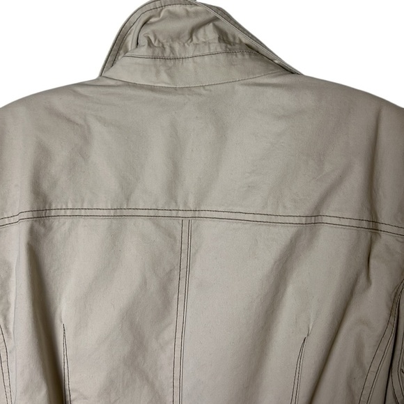 Braeton 90s safari utility jacket,L, short trench,lightweight cotton,exc cond - Picture 6 of 13